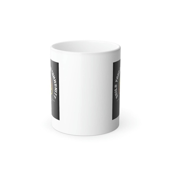 Build Community Bitcoin Crypto Color Changing Coffee Tea Cup Mug 11oz - Picture 2 of 8